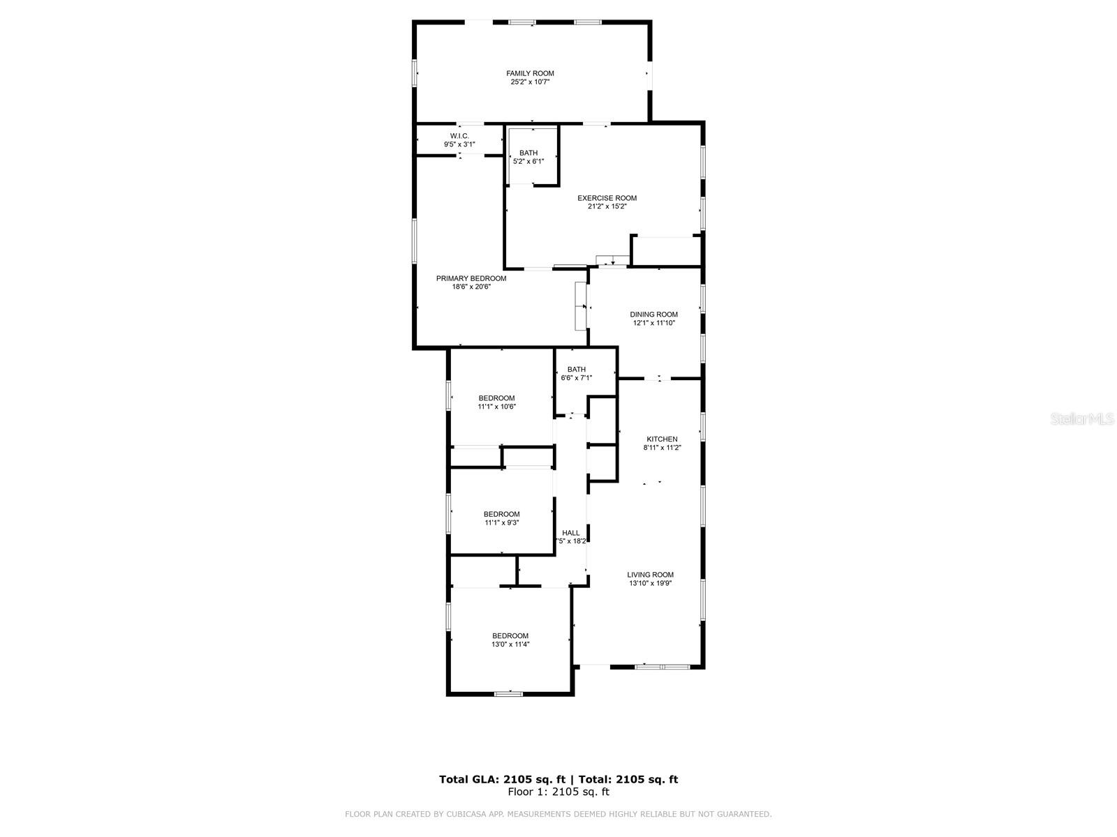 Floor Plan by the photographer (doesn't show the screened porch)