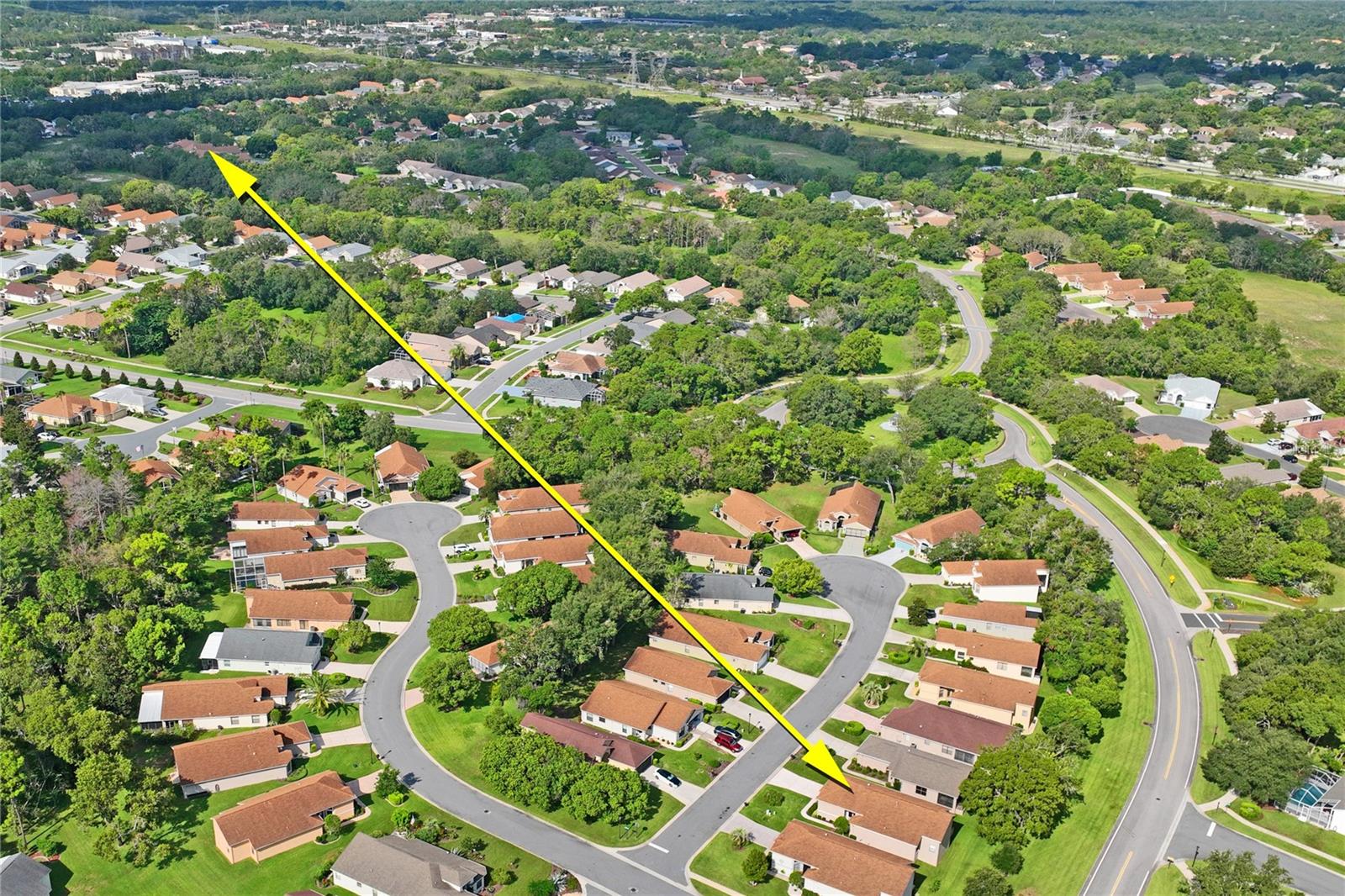 Location relative to Clubhouse