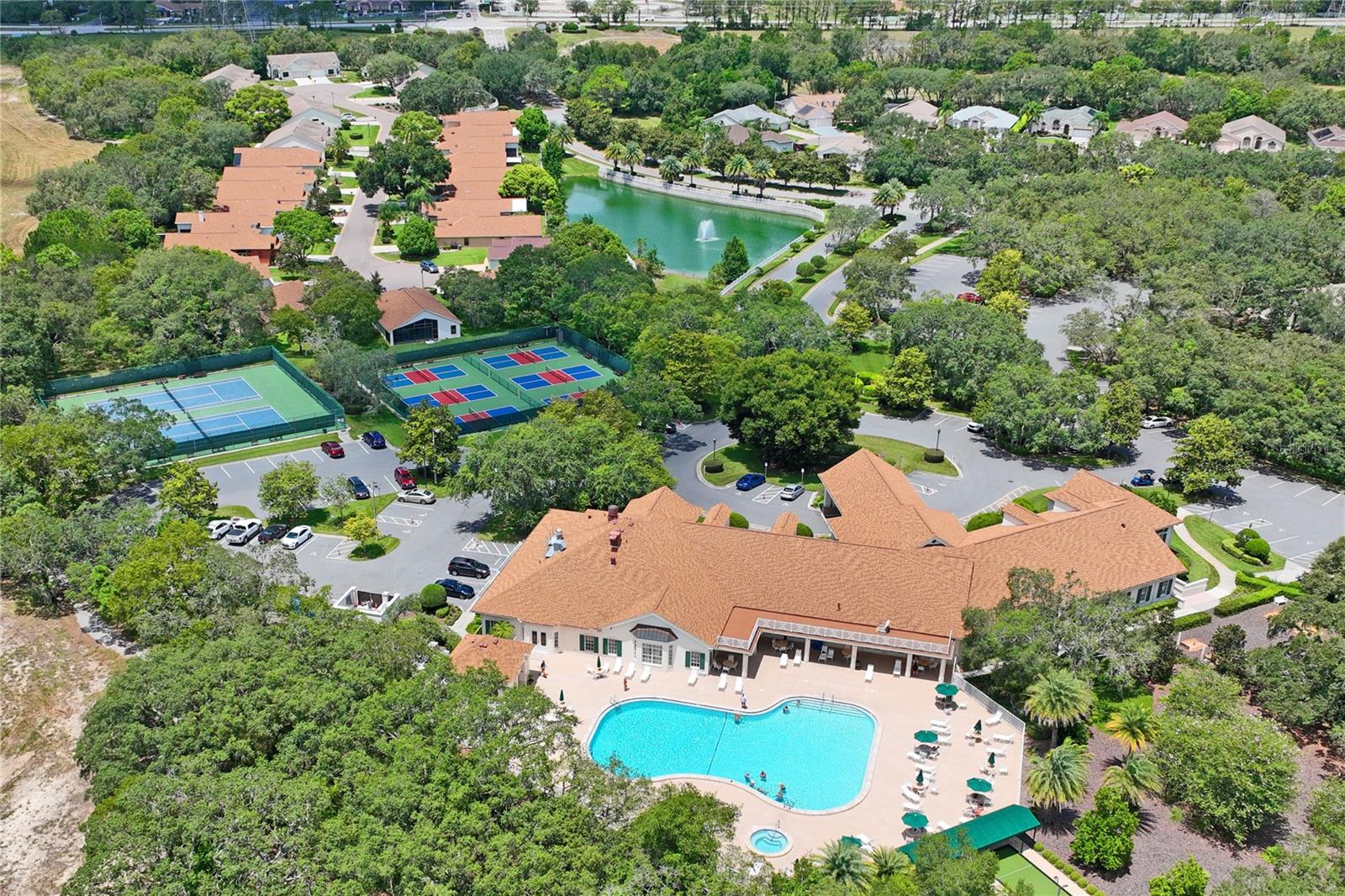 Clubhouse with Pool, Tennis/Pickle Ball Courts