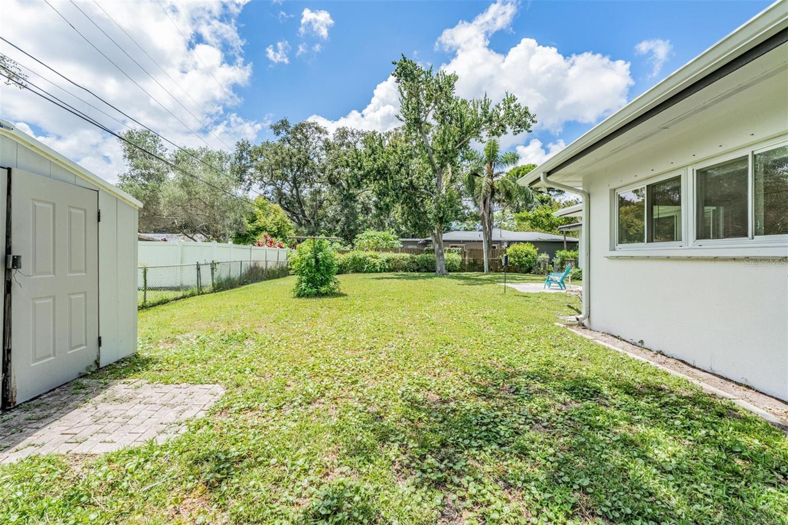 Fully Fenced In Yard