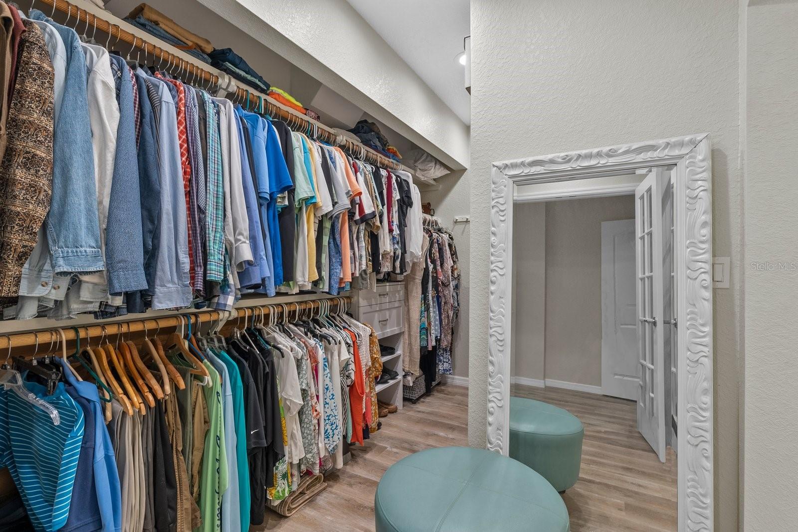 cedar lined walk in closet for primary bedroom #2