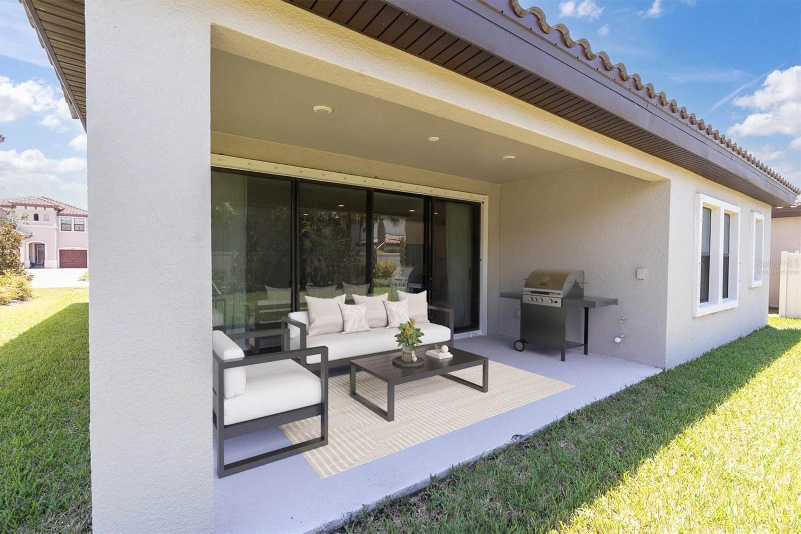 Patio/virtually staged