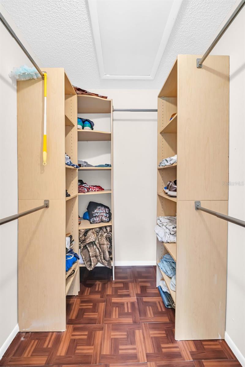 PRIMARY SUITE WALK IN CLOSET