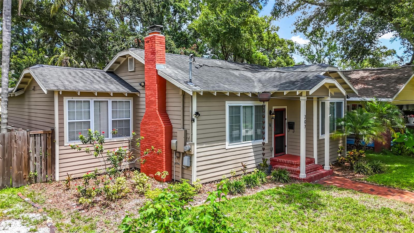 Front View from SWC of Property