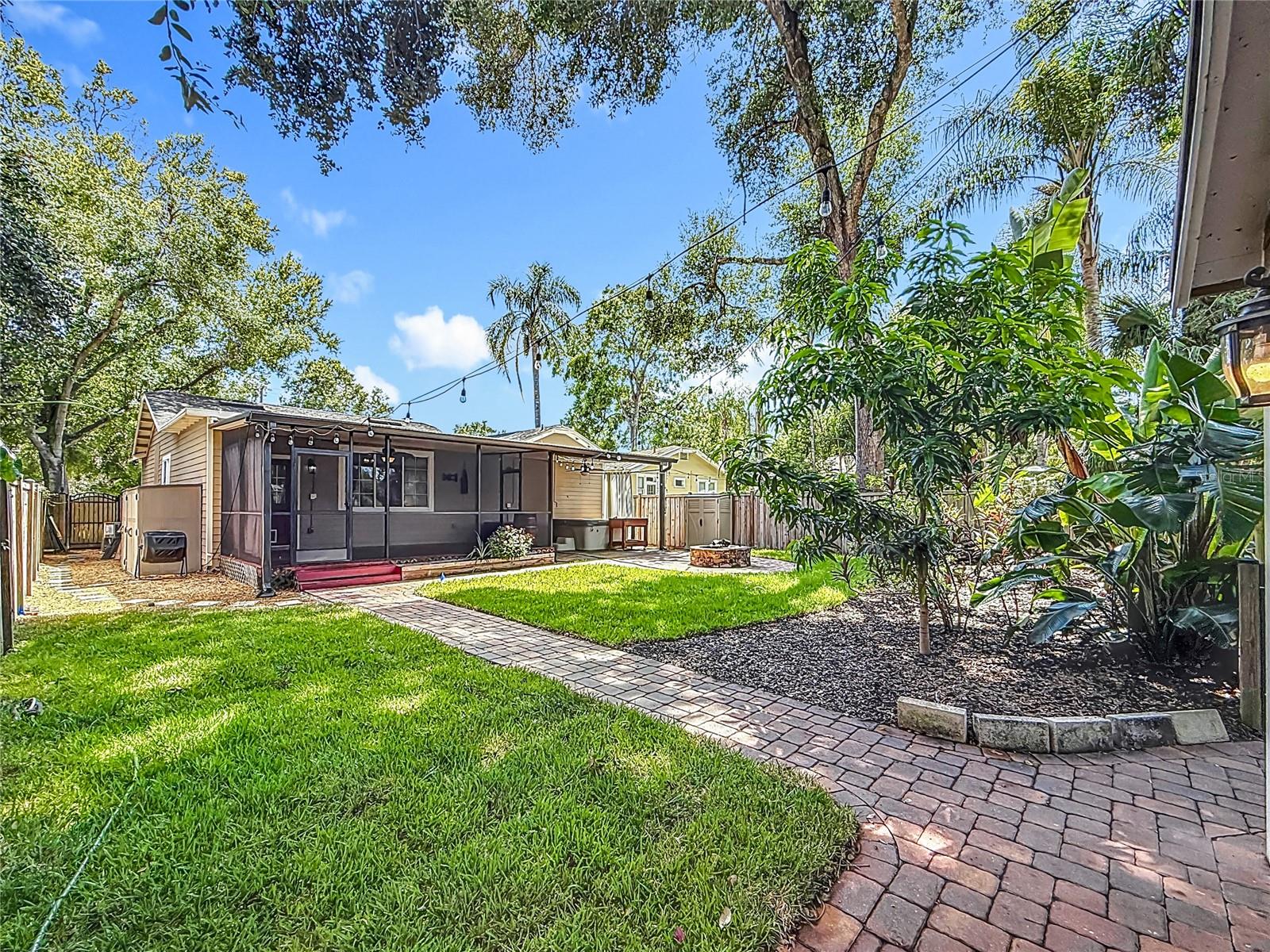 View of Back Yard, Pavers from House to MIL Suite/Office/Studio