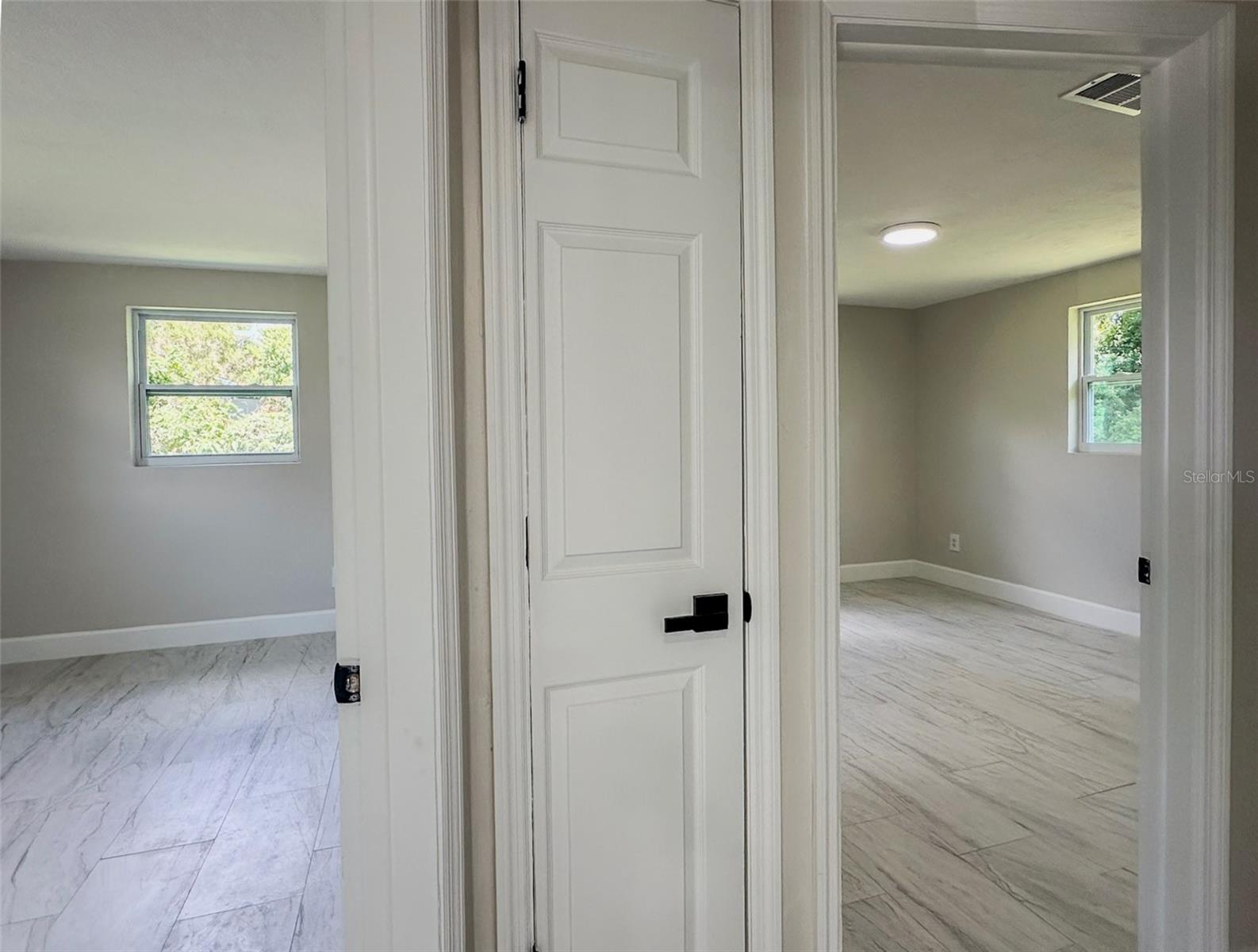 hallway to two bedrooms