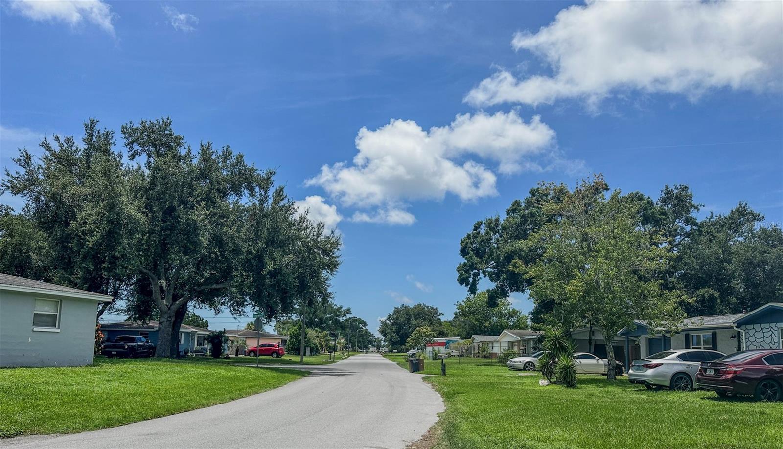 Road in front of property