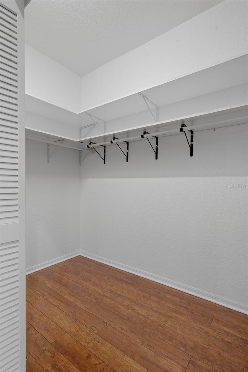 Check out the huge walk in closet!!