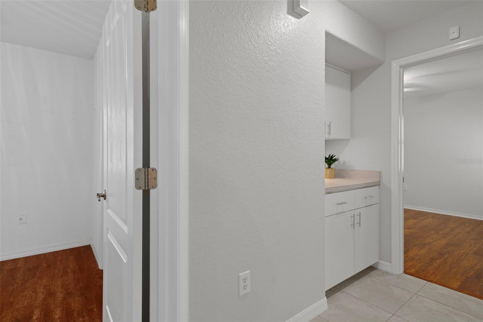 Hallway to the guest bedrooms view.