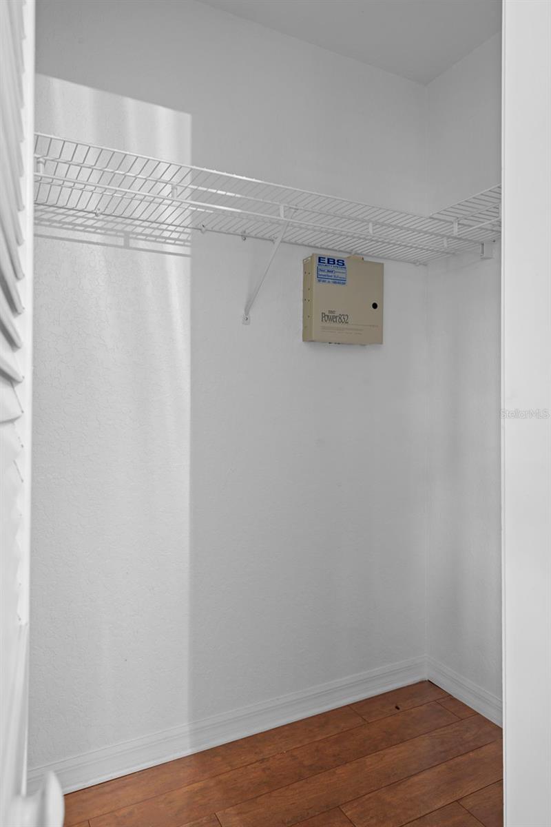 Wow, what a Spacious walk in closet !