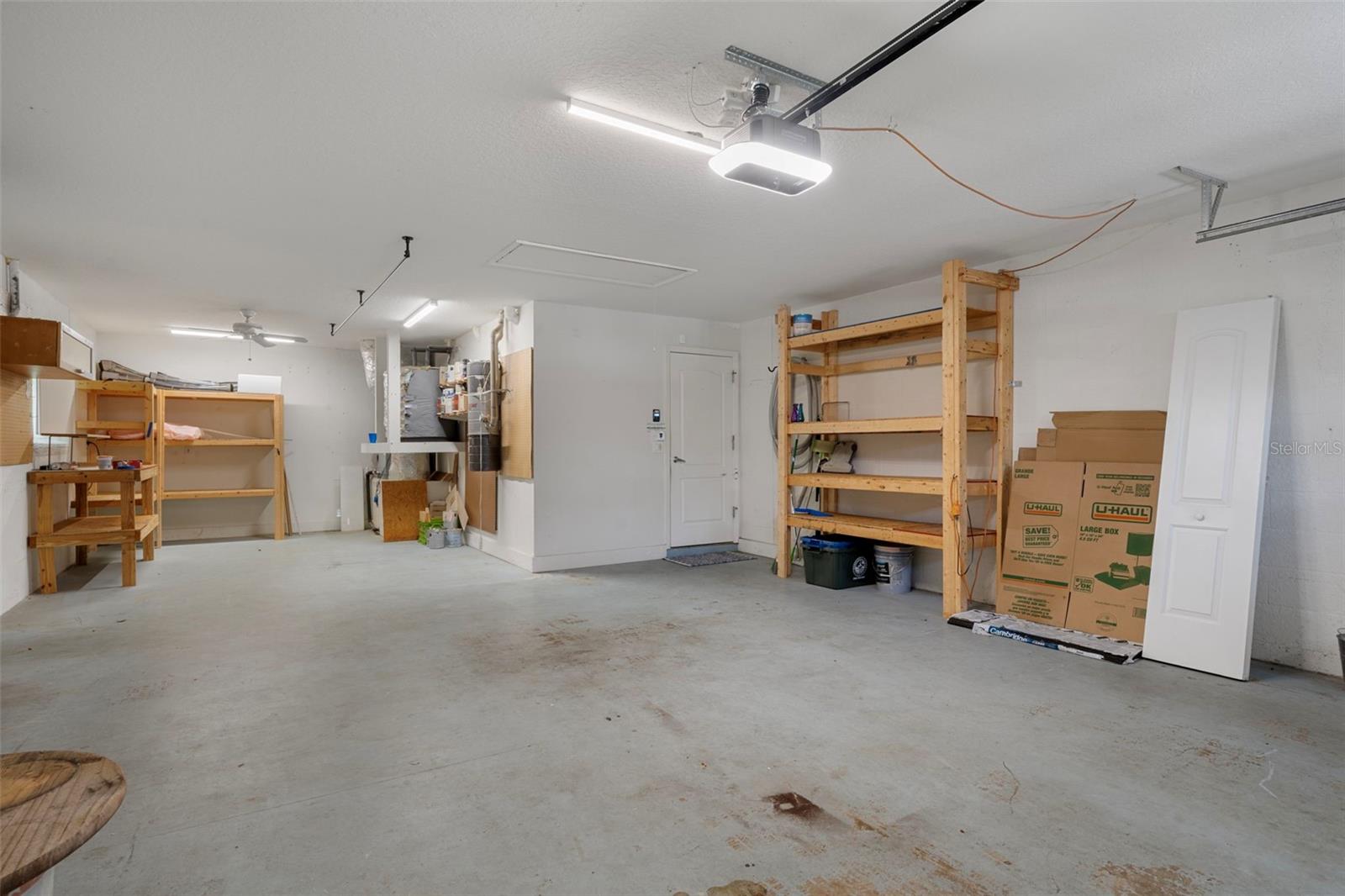 Notice the additional space in the garage