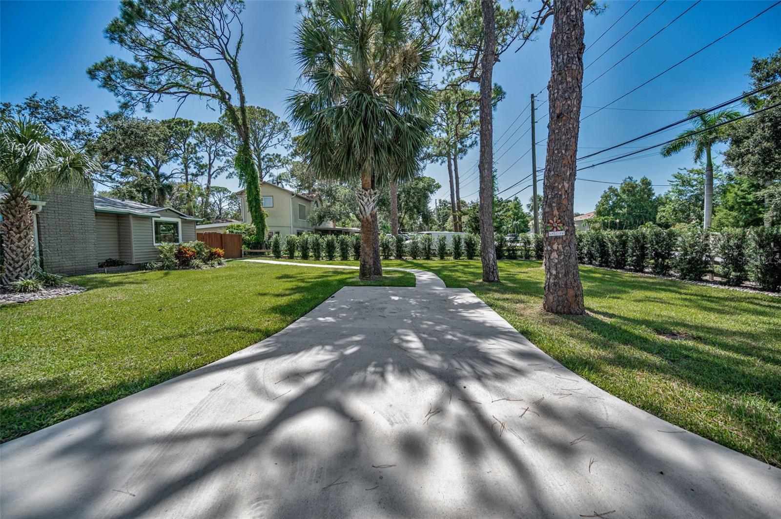 Additional front parking area