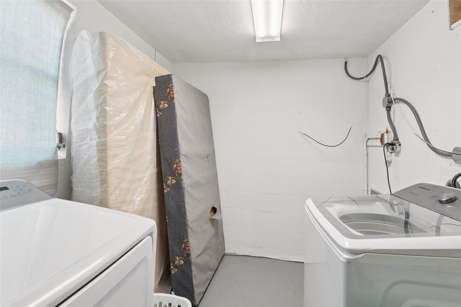 Dedicated laundry room off garage