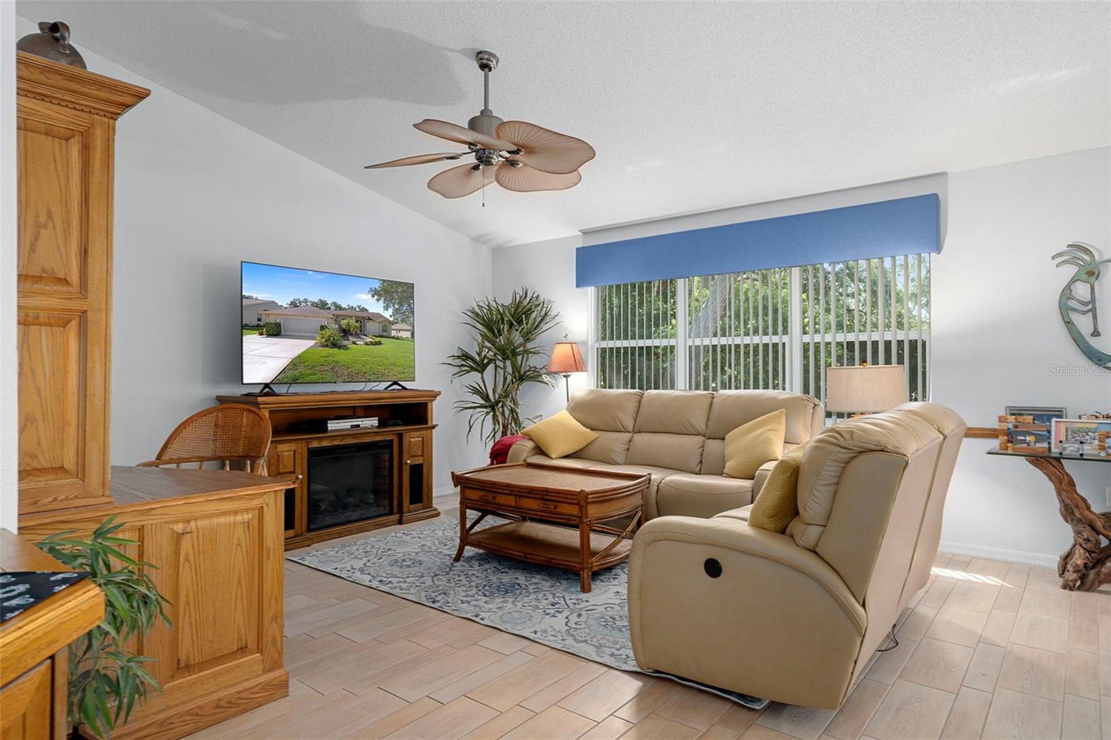 Check out the spacious family room located just off the kitchen.