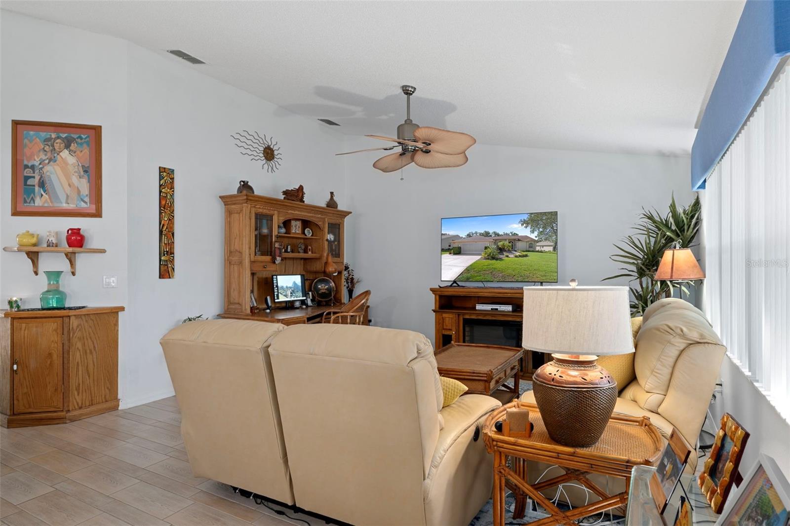 Large enough for a couch and love seat, you should feel right at home.