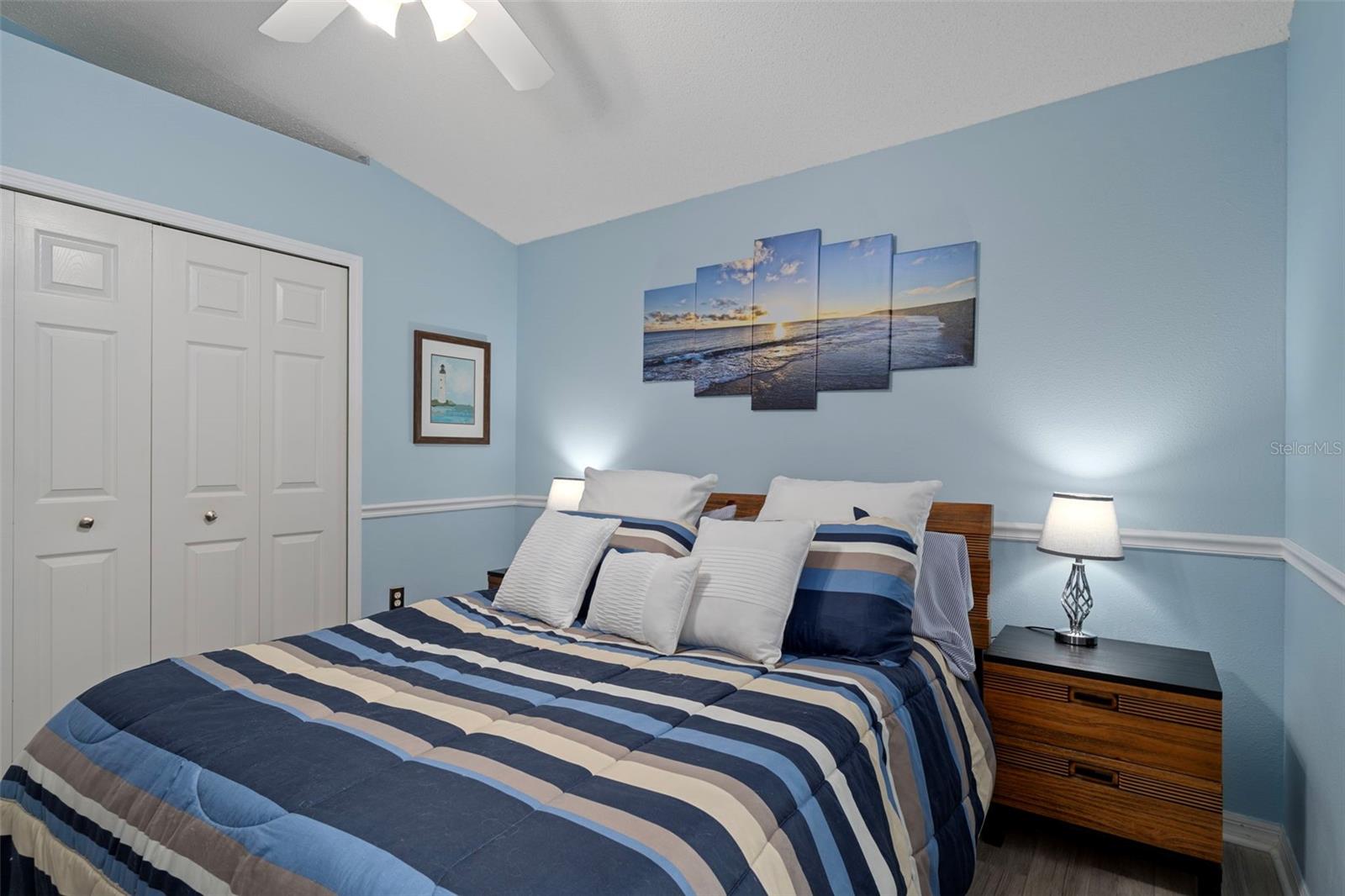 Second view of the large guest bedroom.