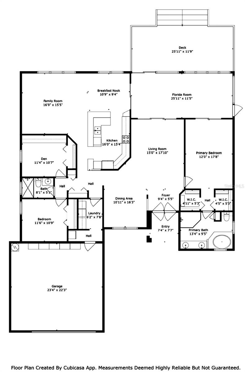 Floor plan of home.