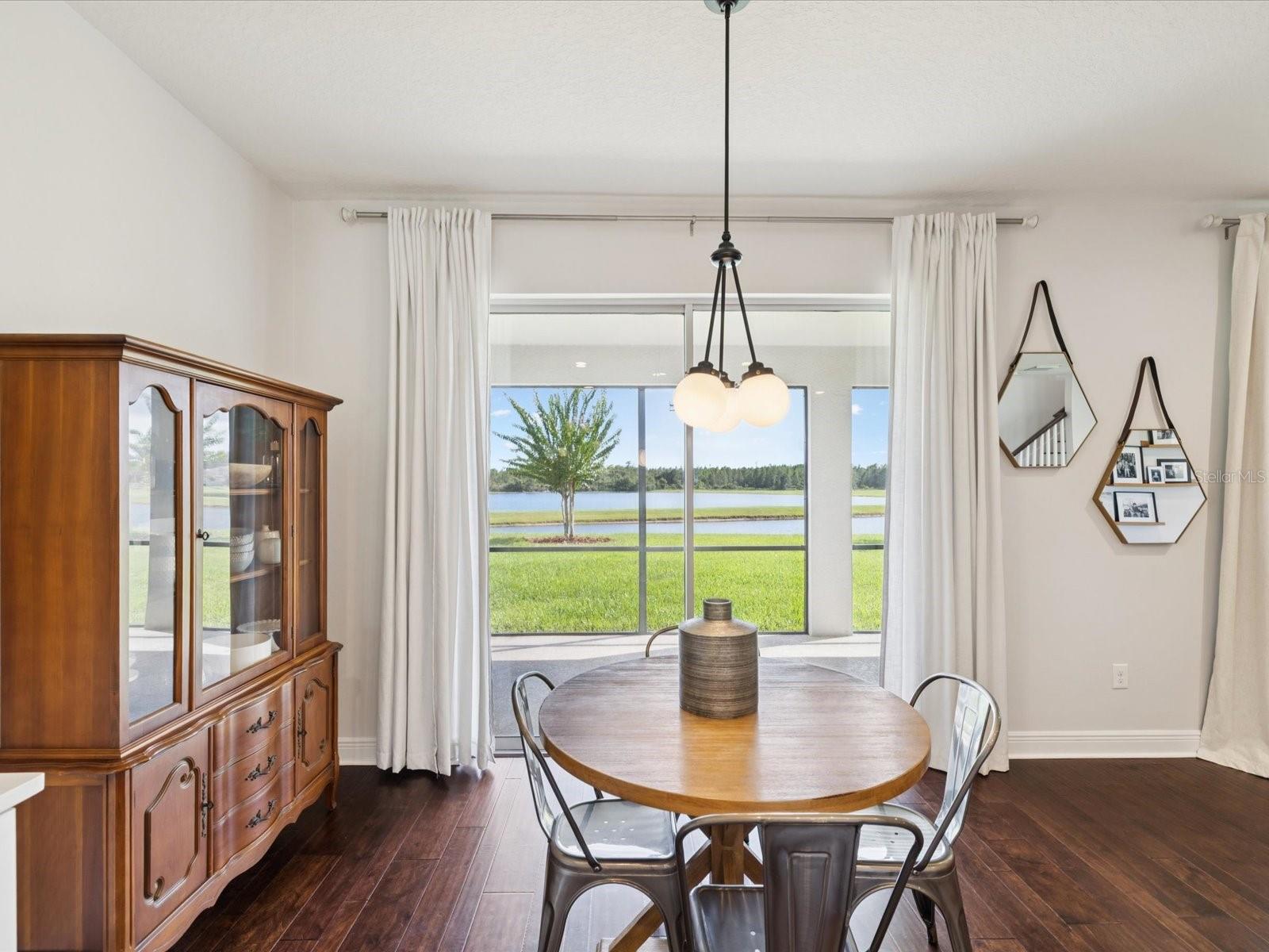 Eat in kitchen, beautiful view of the lake