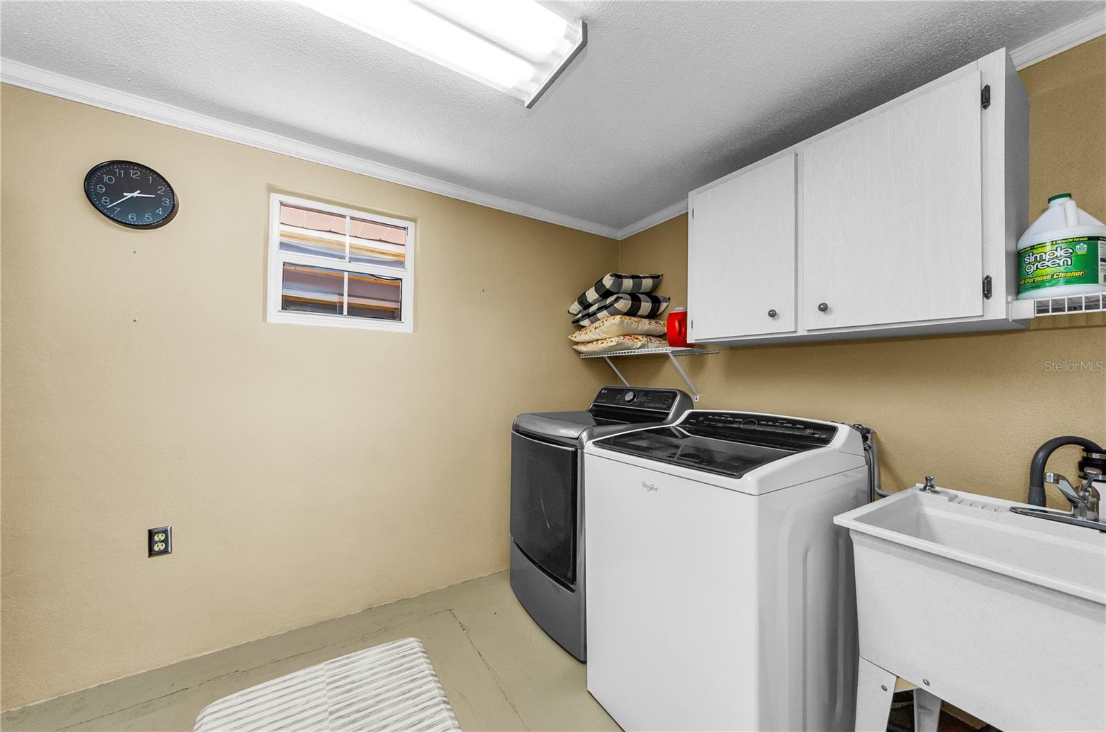 Inside laundry room