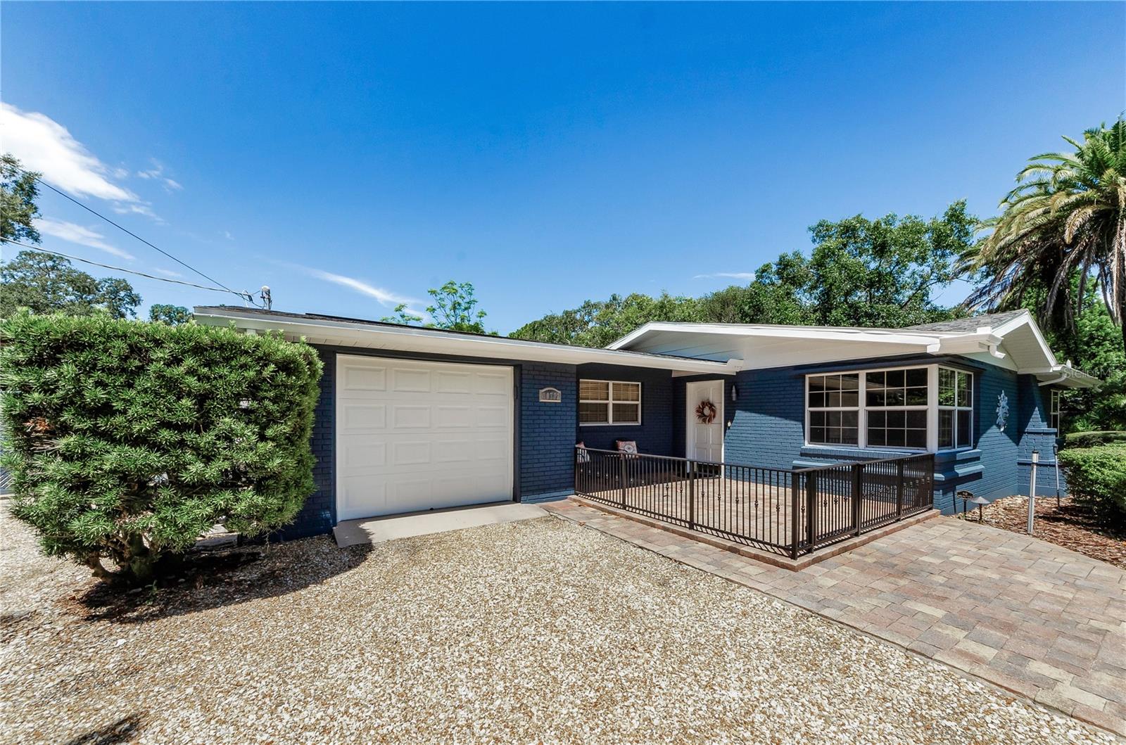 Large paved courtyard