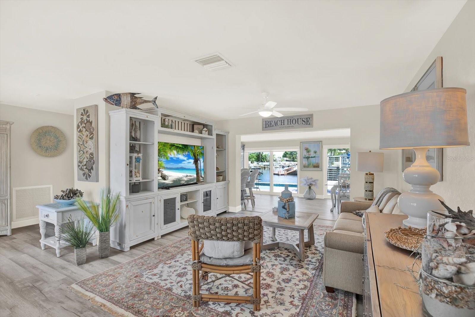 Living Space - TV included.