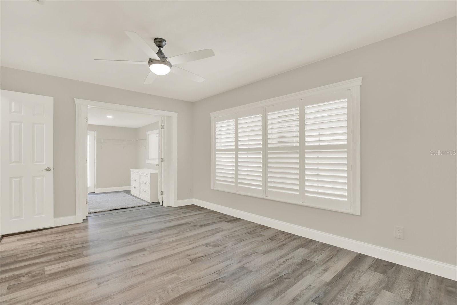 Primary bedroom has a huge WALK IN CLOSET (the size of a small room)