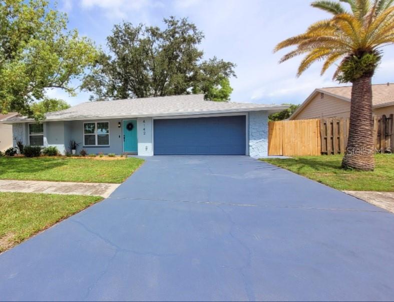 Front view, new roof
