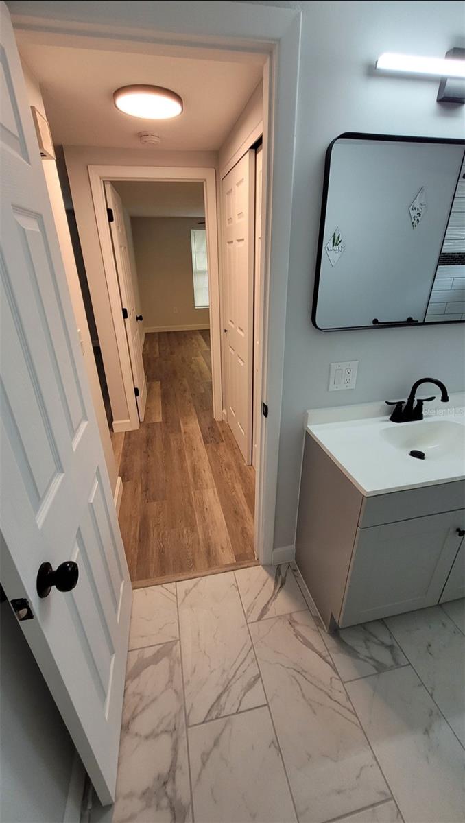 Foyer to second bath room