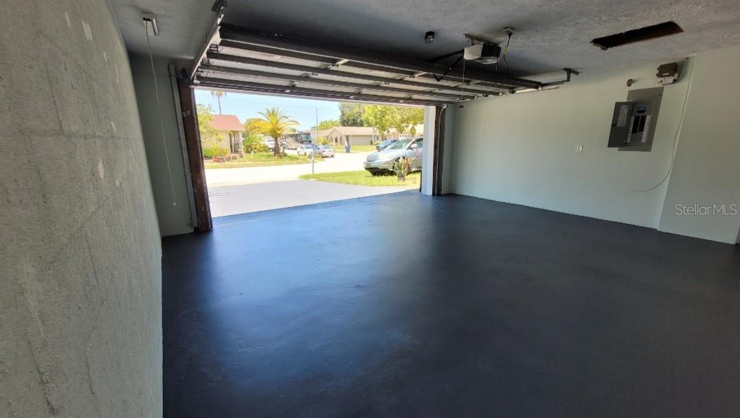 Garage, new electric panel