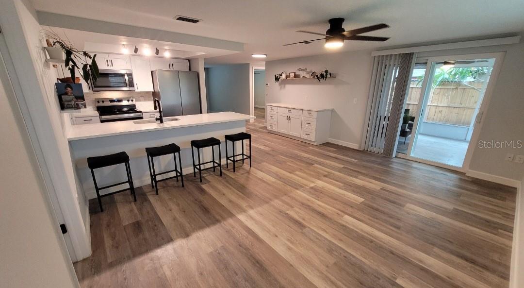 Kitchen with coffee bar
