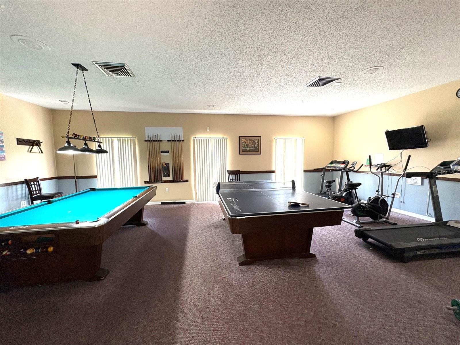 Clubhouse game room