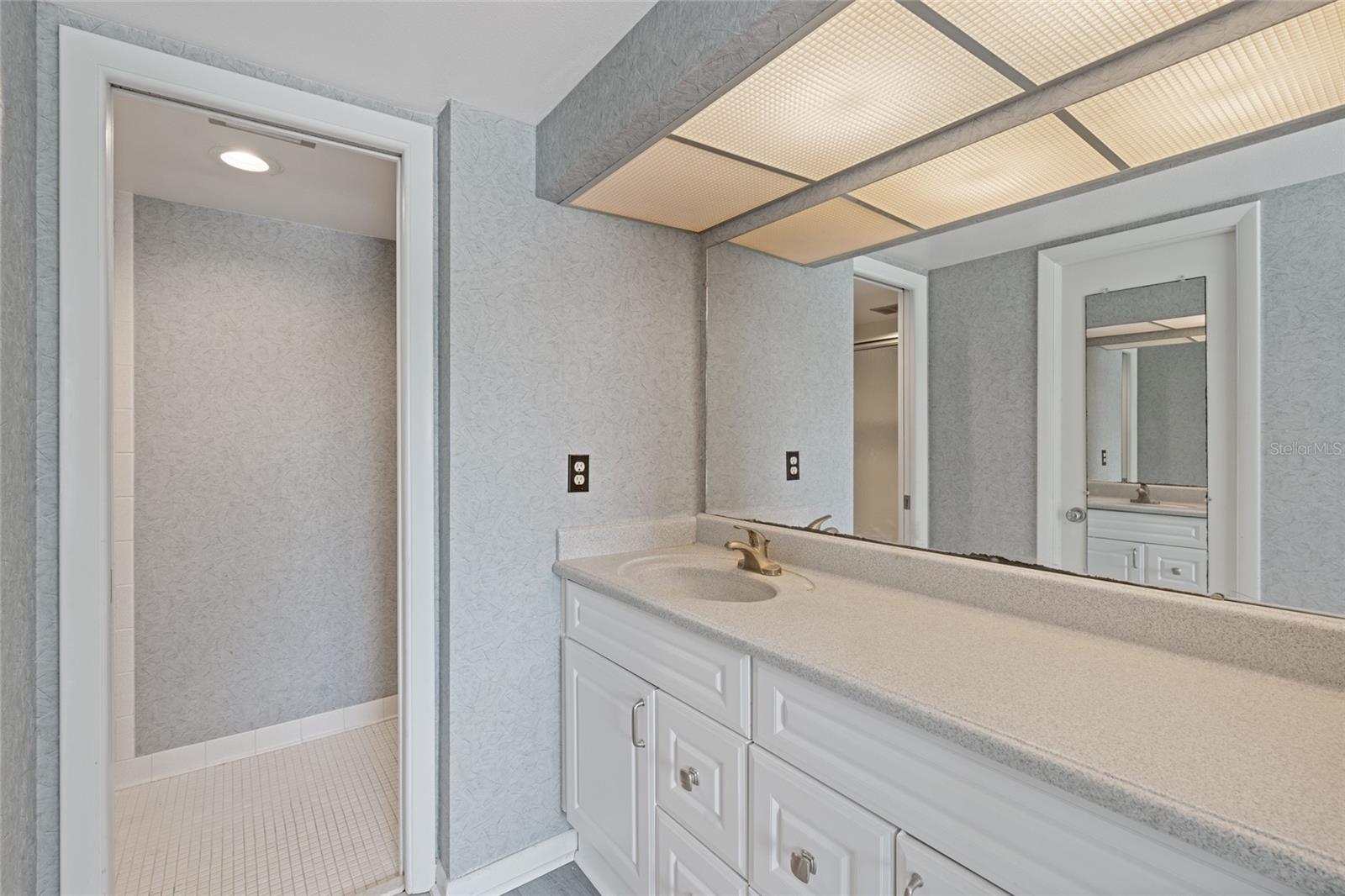 Primary bathroom.