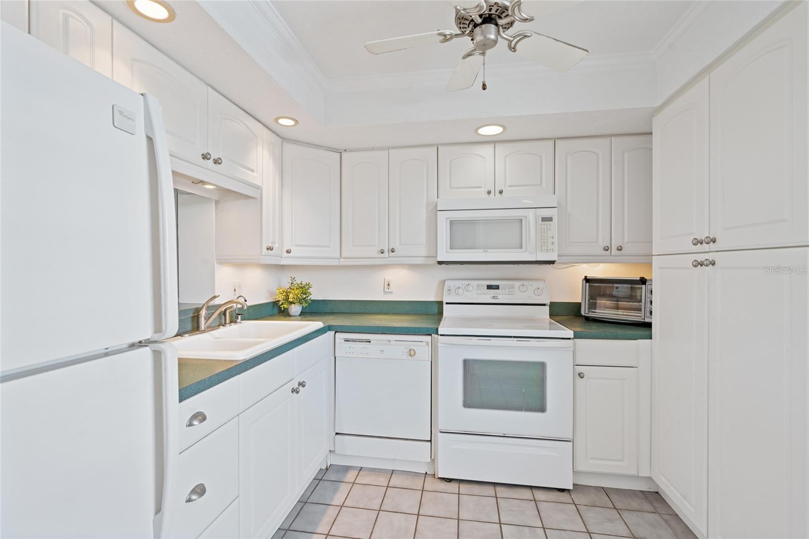 Kitchen comes with a pantry.