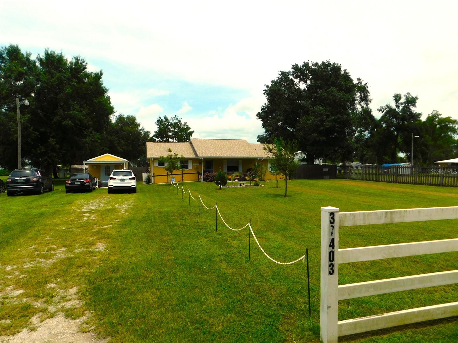 Front entry to parking
