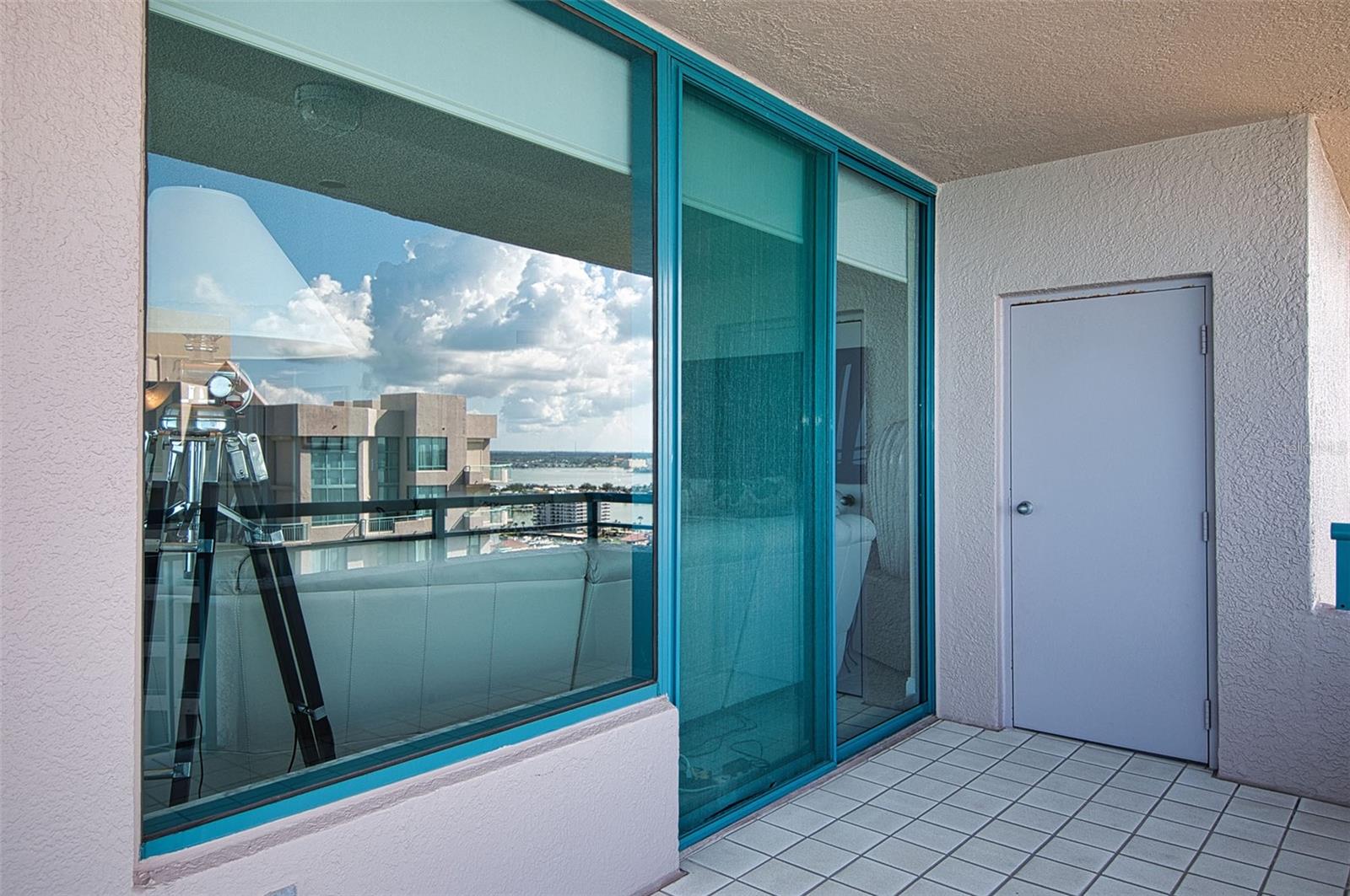 Private closet on balcony