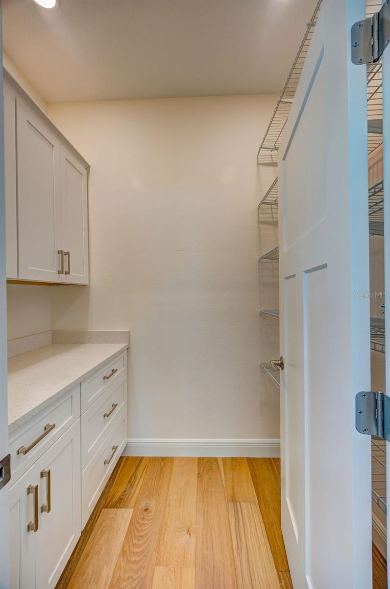 Walk-in pantry off the kitchen