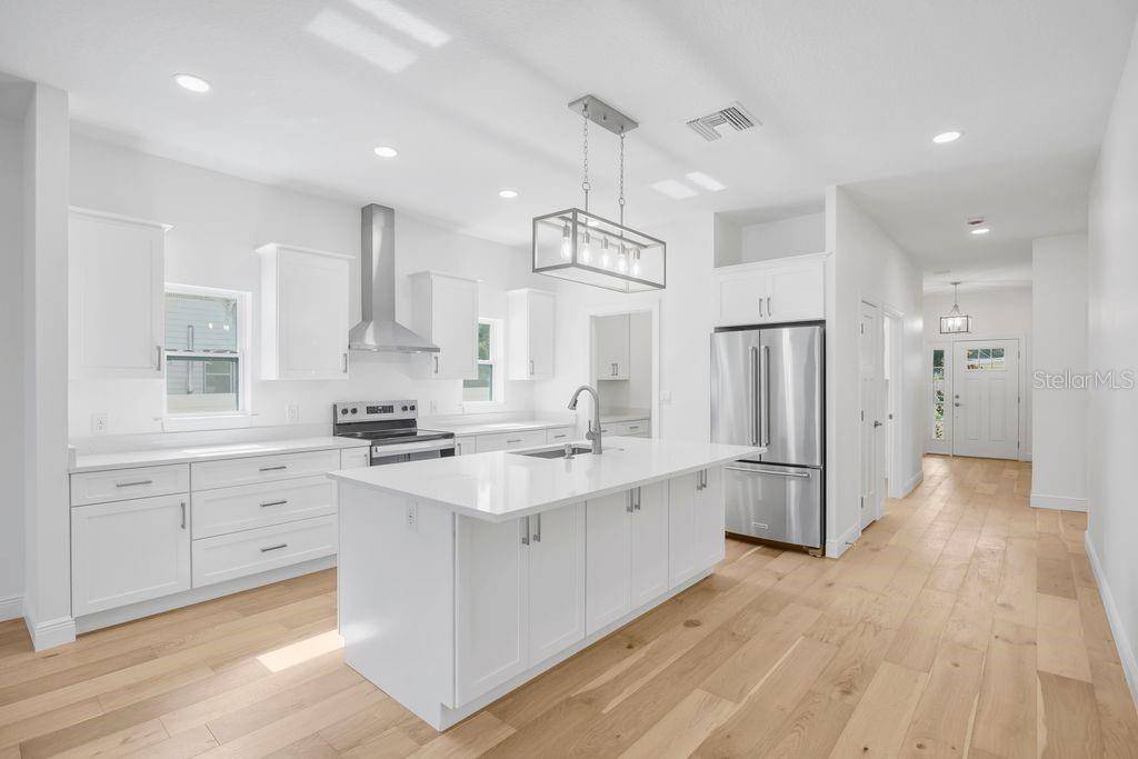 Kitchen with island