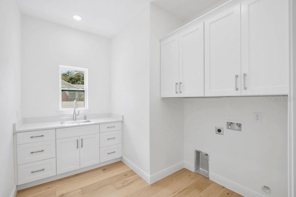 Inside laundry room