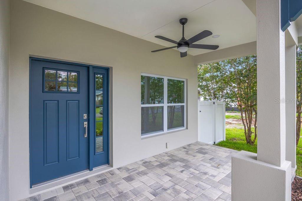 Front entry and porch