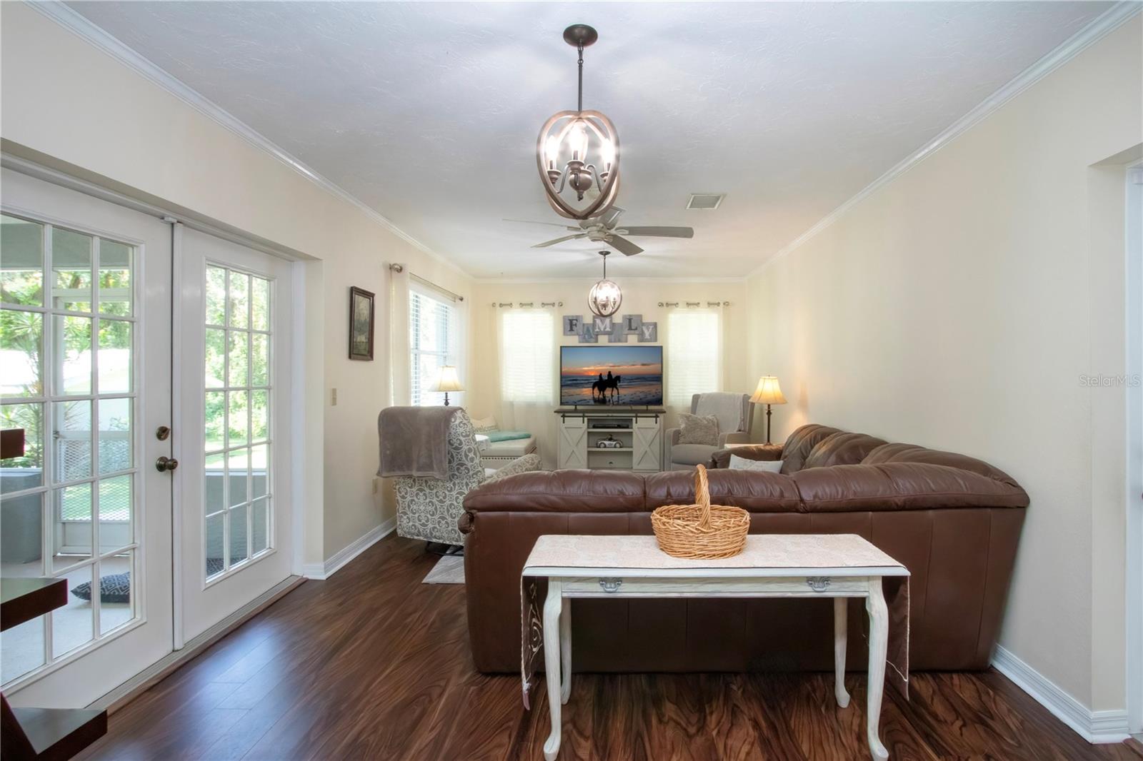 Bonus room with French Doors Leading To The Covered Lanai