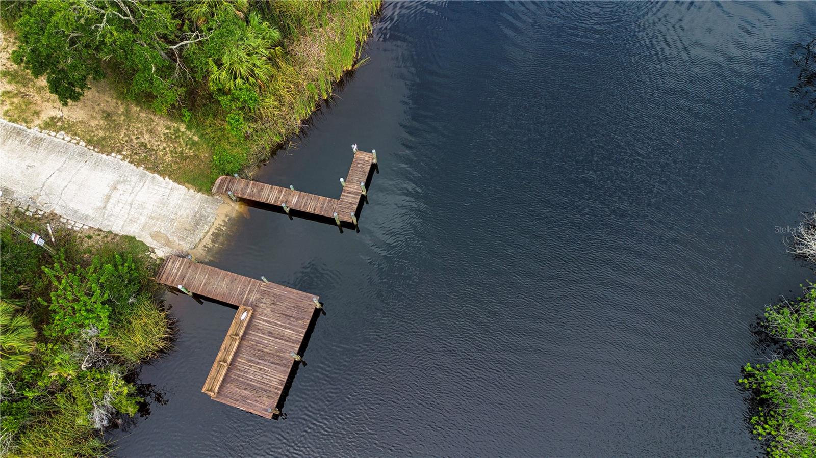 Drone photo of the Sundance marina docks