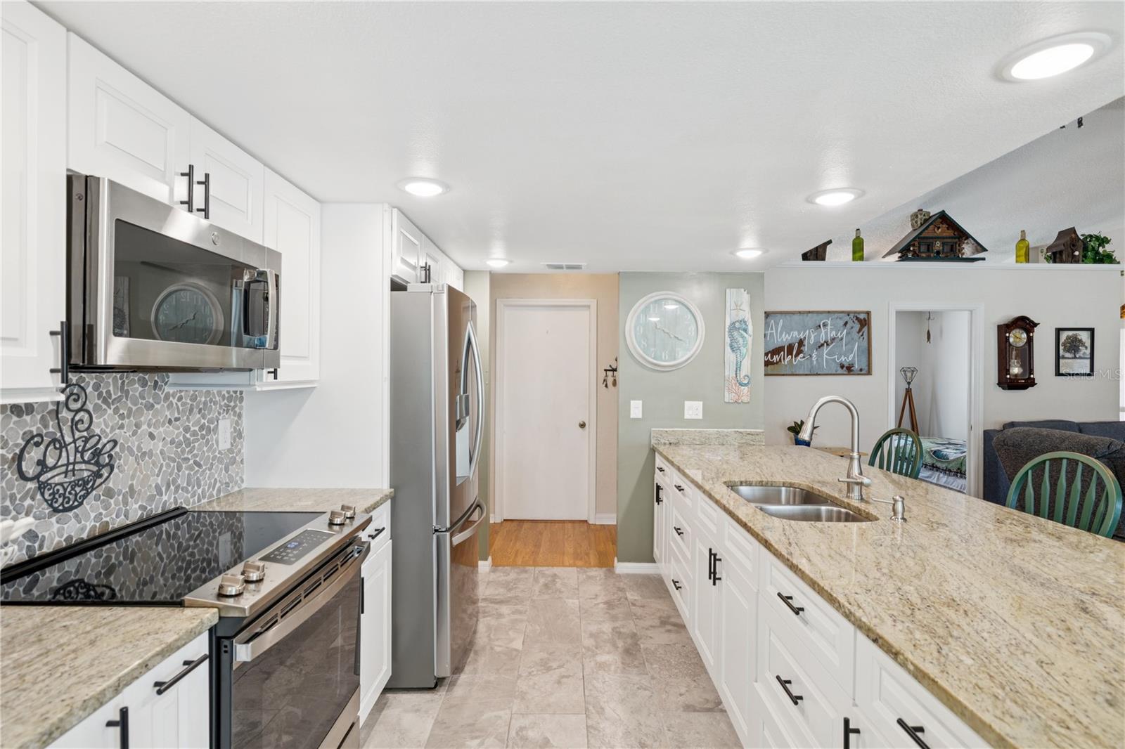 Kitchen toward Laundry Room & Garage