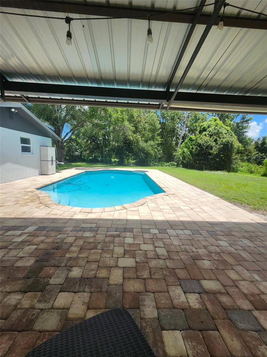 Covered toward Pool