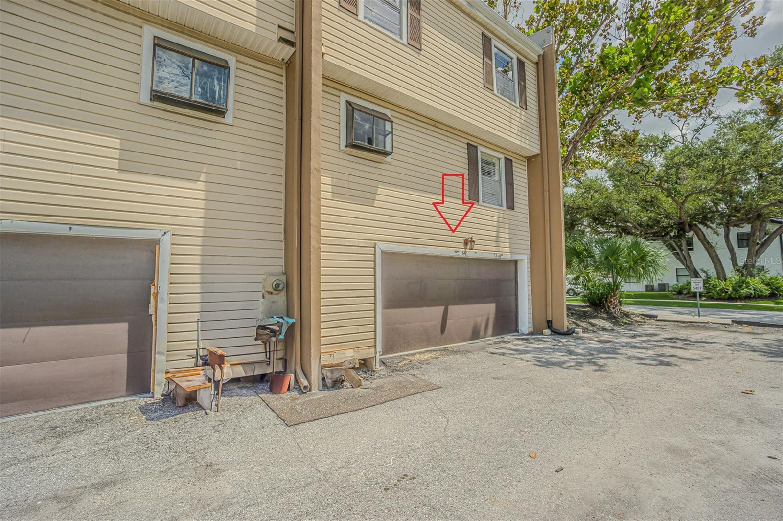 Home is on the end with 2 extra parking spaces.