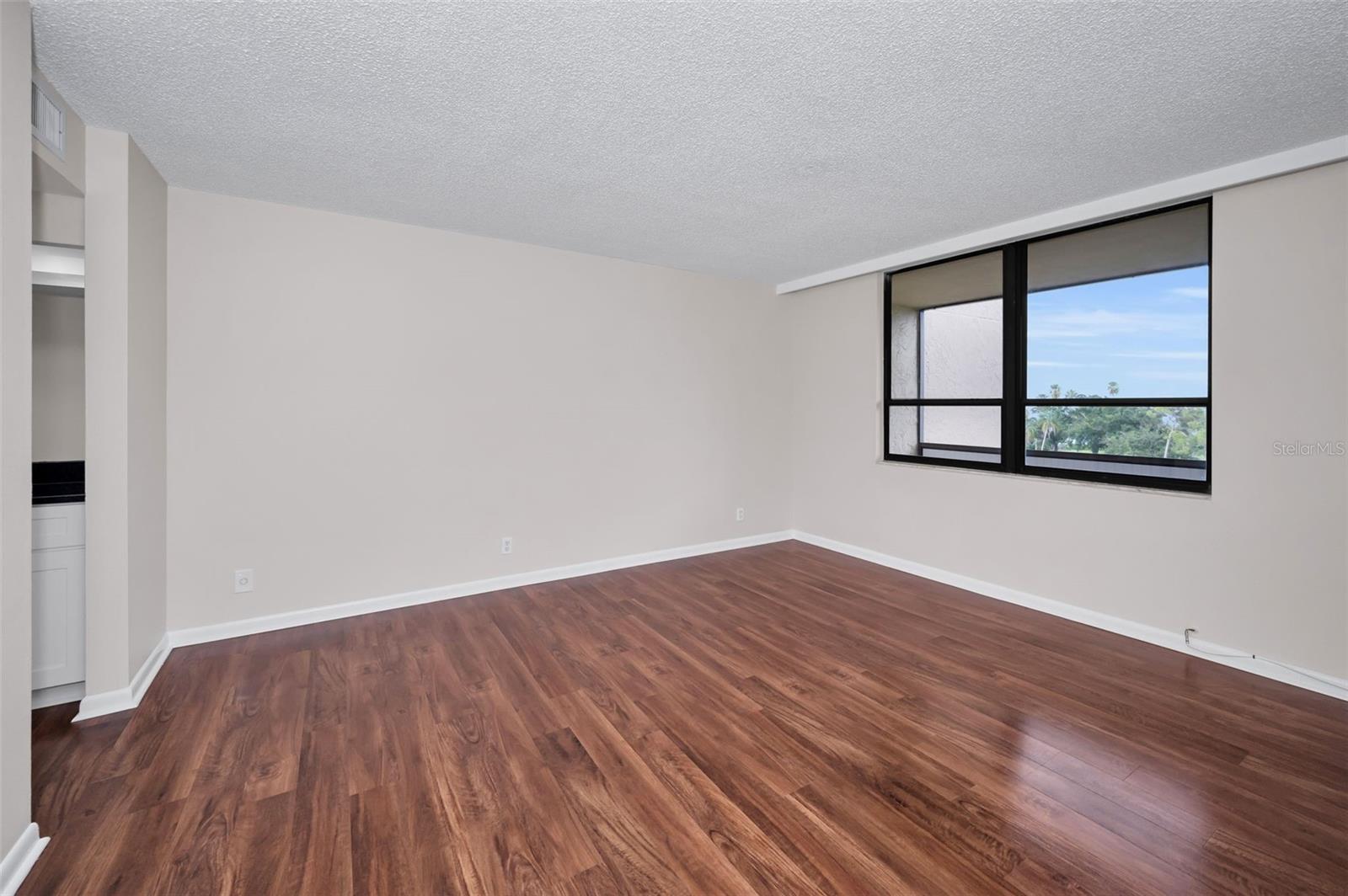 Primary Bedroom with Views of the Golf Course and Tampa Bay!