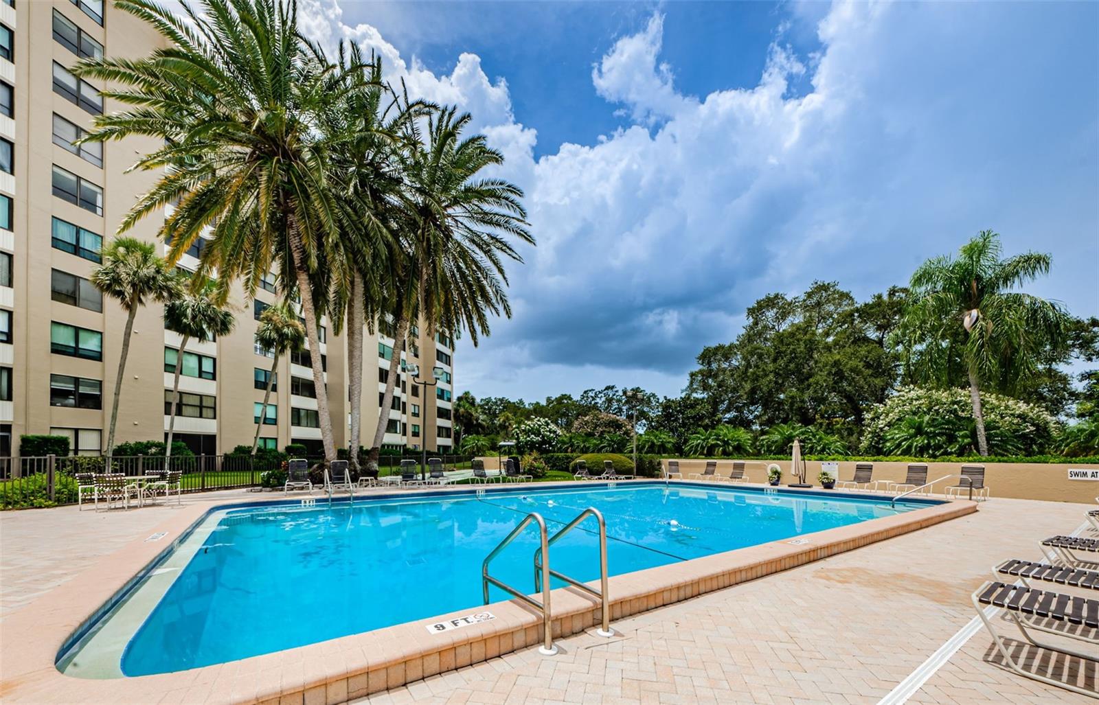Community inground heated pool