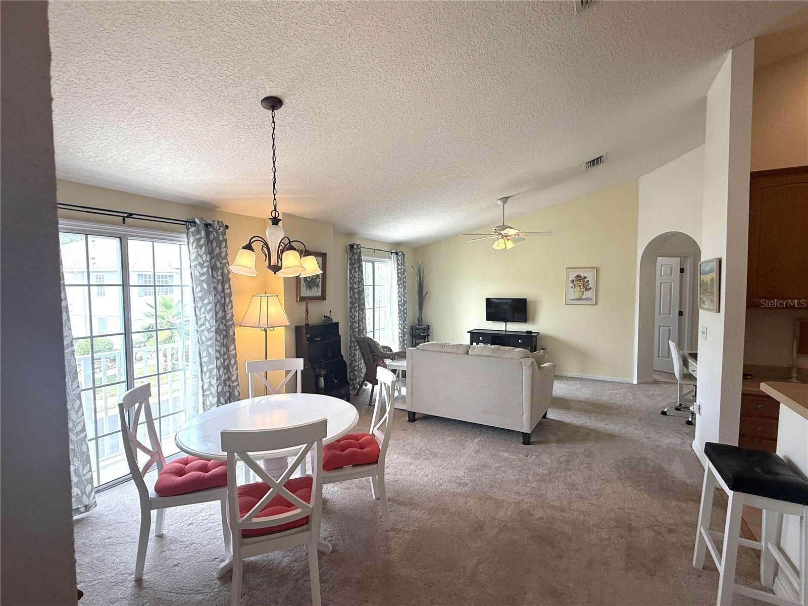 Dining to living room