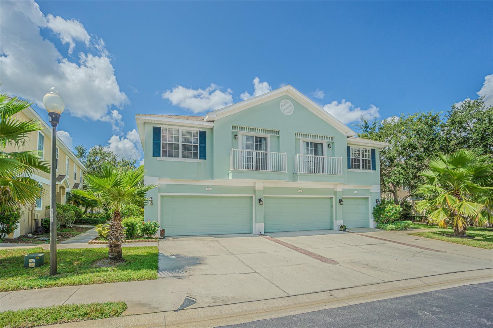 8346 Shallow Creek Ct New Port Richey.  2 bed/2 bath townhome, all located on the second floor with a one car garage below.