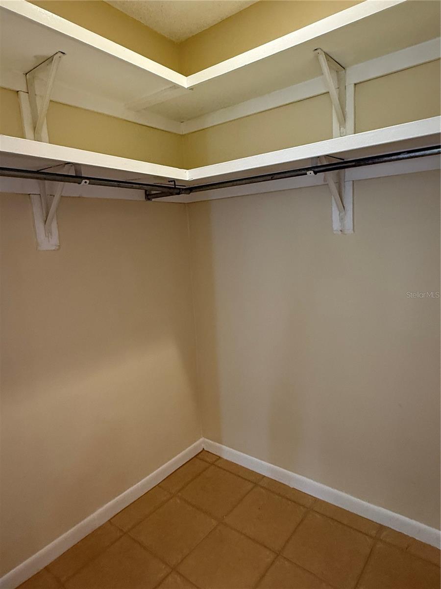 Master walk in closet
