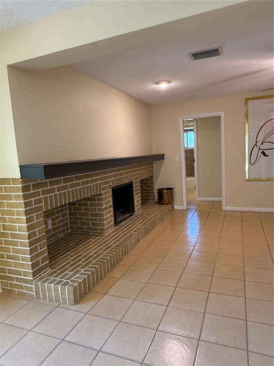 Family Room & fireplace